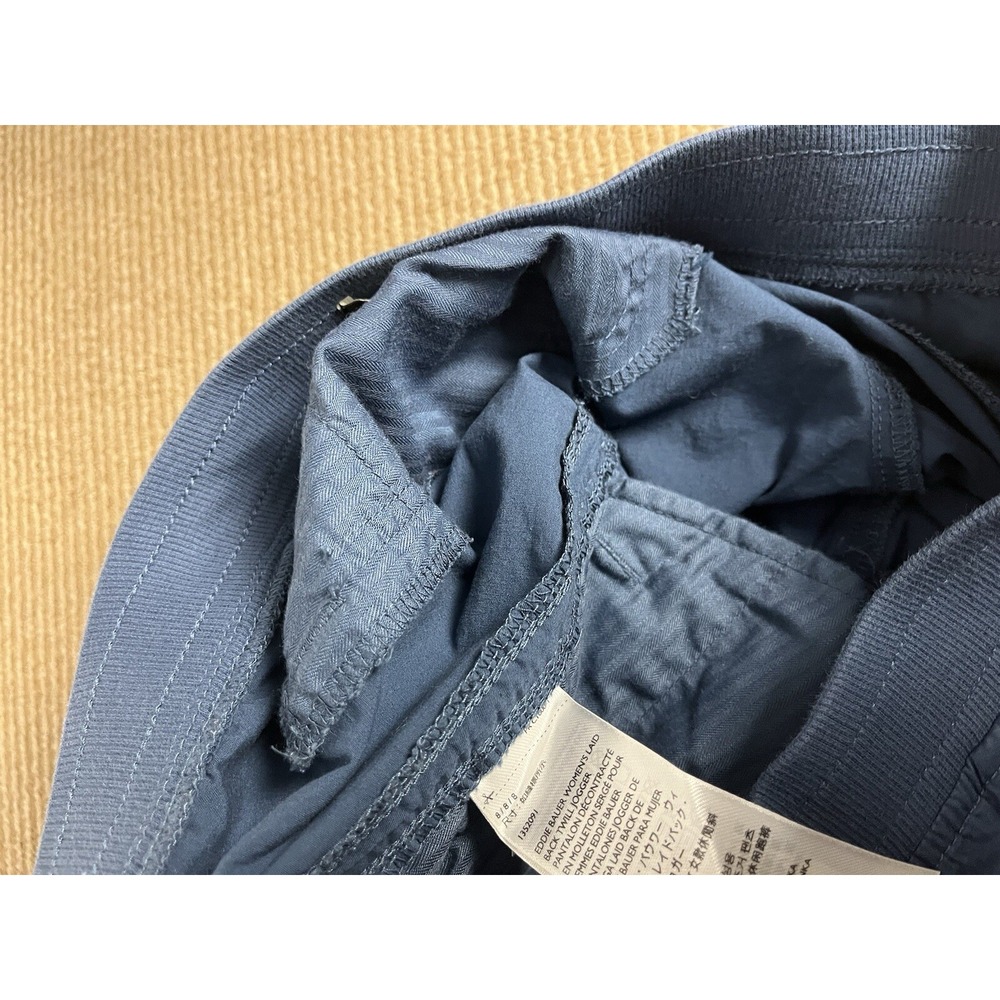 Eddie Bauer Pants Women 8 Navy Blue Cargo Pockets Cotton Blend Hiking Outdoor - Picture 10 of 12